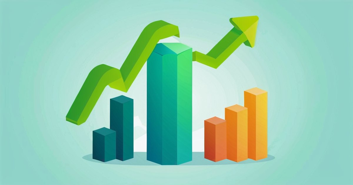 financial planning graph on digital screen
